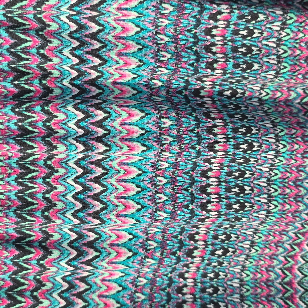 Womens Multi Color Pattern Lane Bryant Long Skirt Stretchy Waist Size 18/20 - Picture 8 of 8